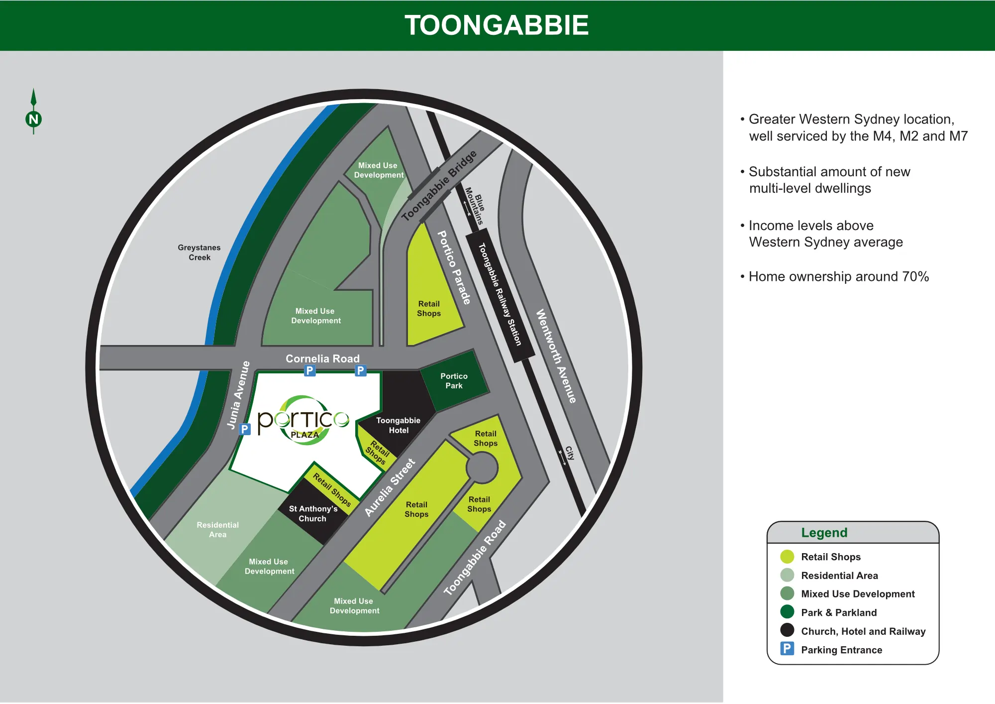 Portico Plaza Toongabbie Birds Eye